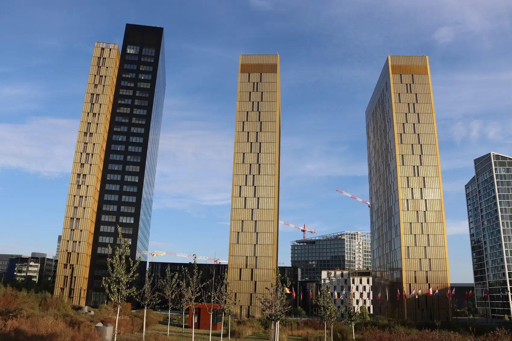 The towers of the Court of Justice of the European Union in Luxembourg